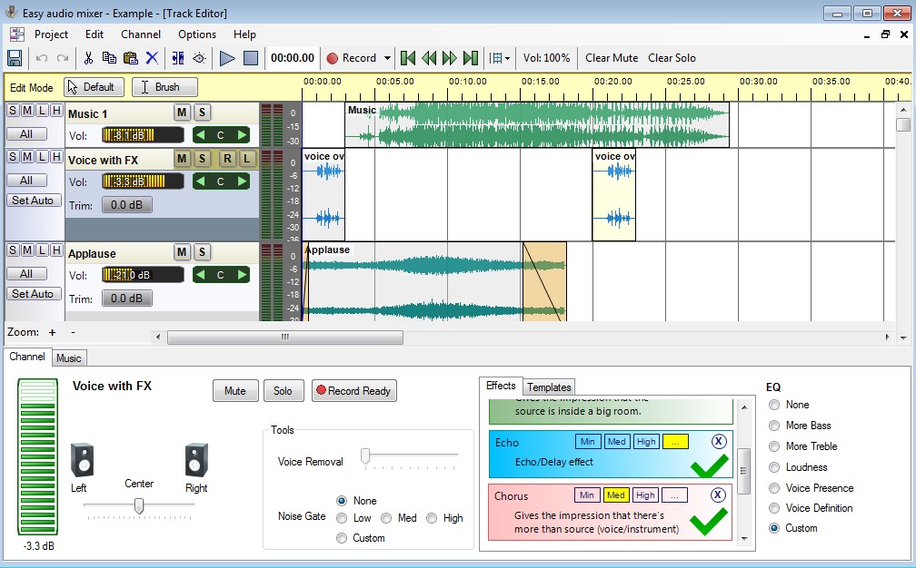 Click to view Easy audio mixer 1.0.5 screenshot
