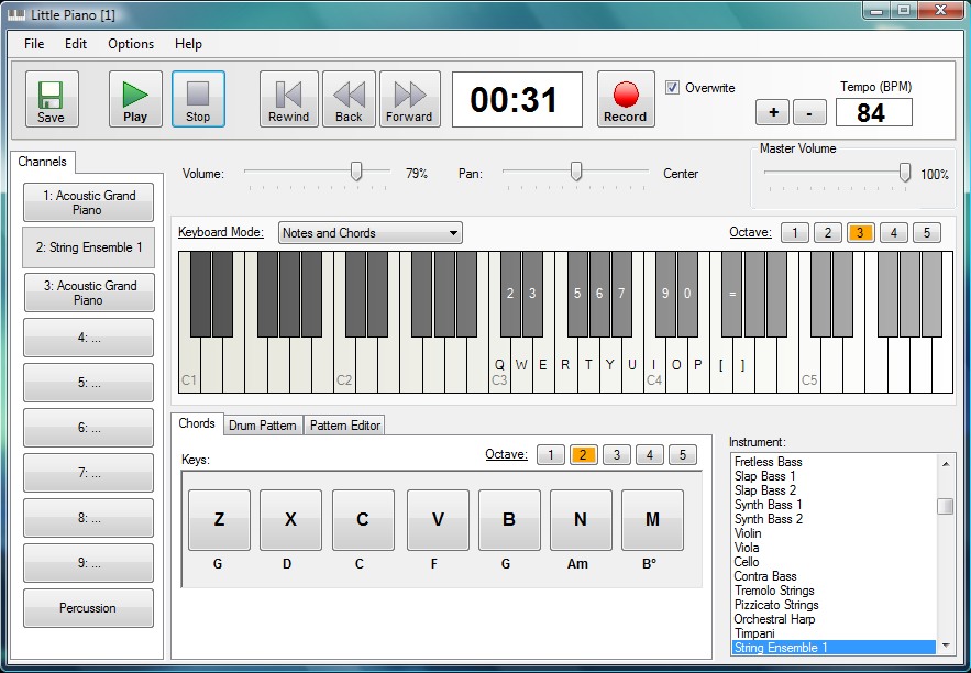Click to view Little Piano 1.0.2 screenshot